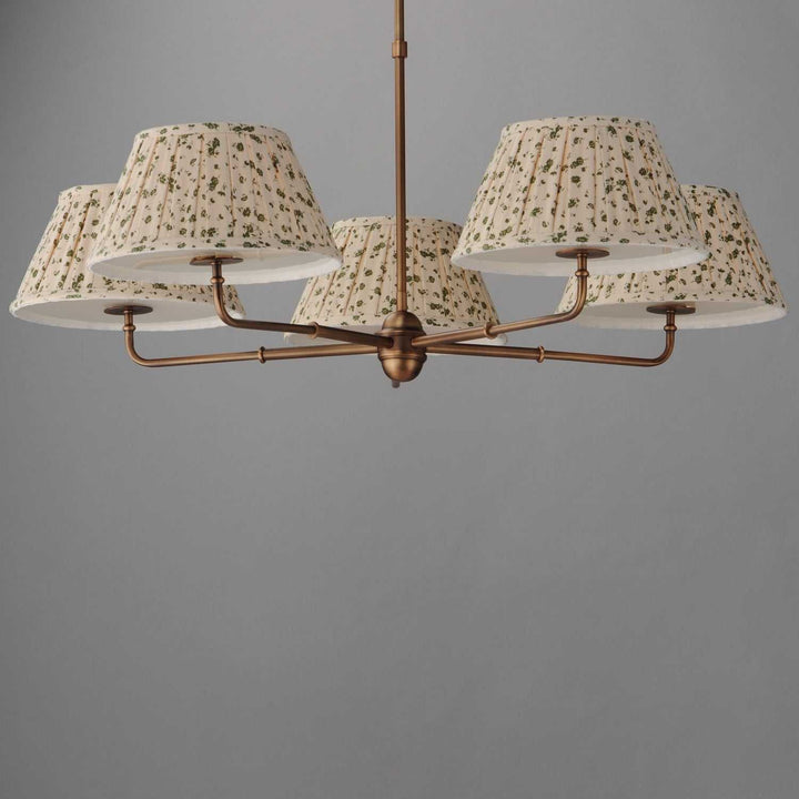 Maxim - 18415OWWBR - Five Light Chandelier - Dunbridge - Weathered Brass