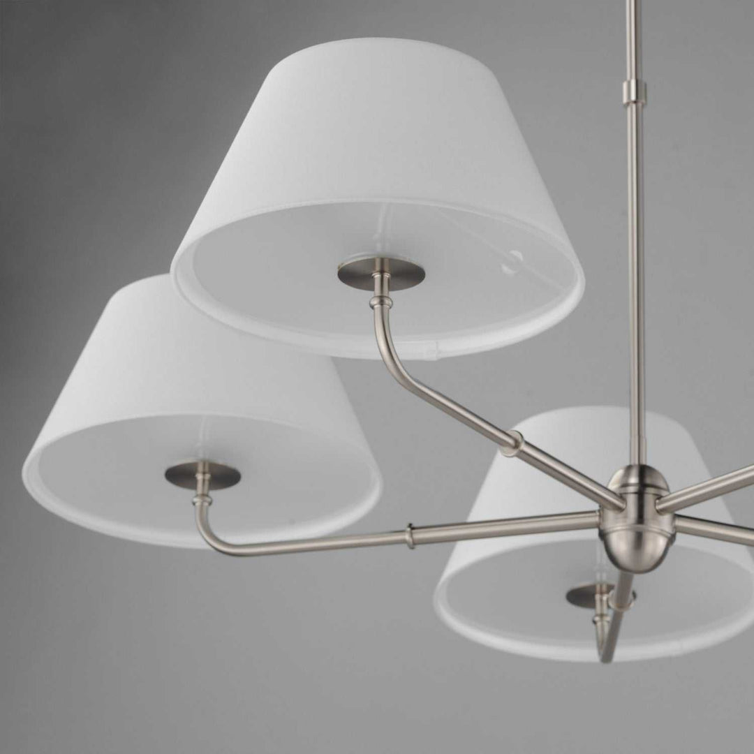 Maxim - 18415OFPN - Five Light Chandelier - Dunbridge - Polished Nickel
