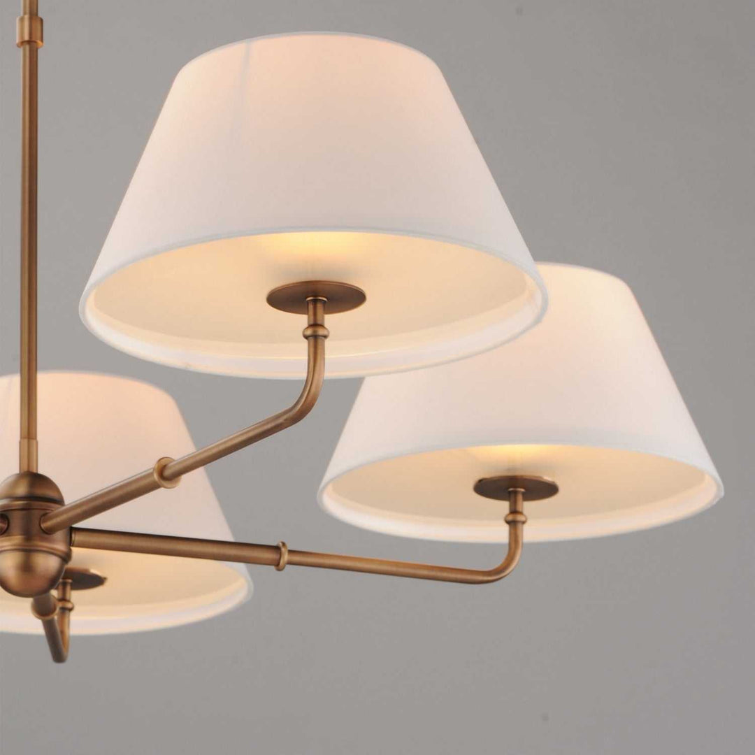 Maxim - 18415OFWBR - Five Light Chandelier - Dunbridge - Weathered Brass