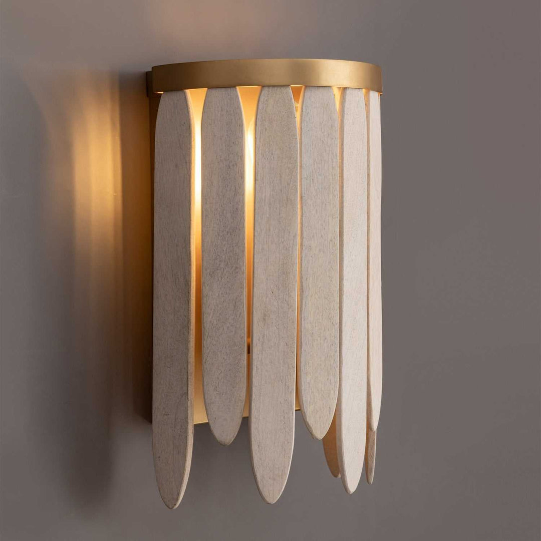 Maxim - 22510WWTNAB - One Light Wall Sconce - Marimba - Weathered White