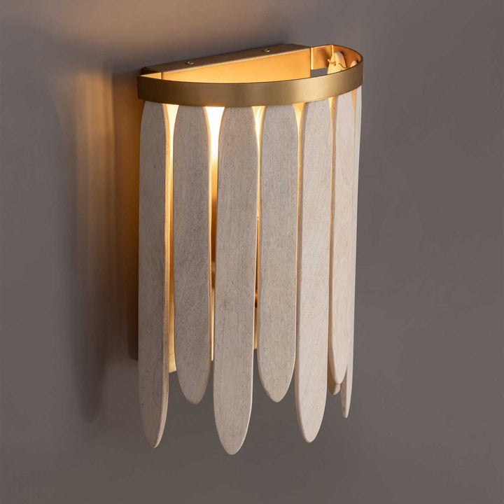 Maxim - 22510WWTNAB - One Light Wall Sconce - Marimba - Weathered White