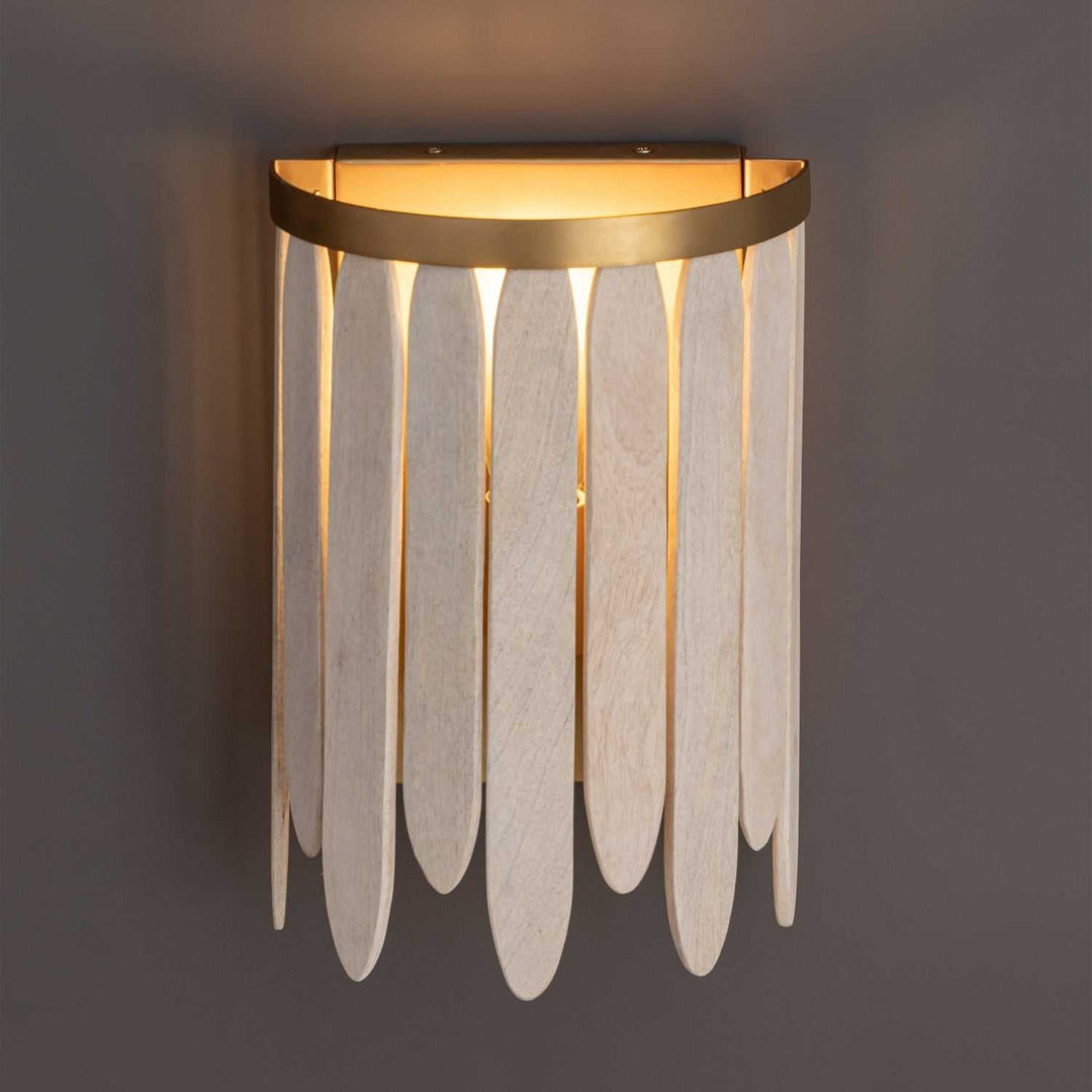 Maxim - 22510WWTNAB - One Light Wall Sconce - Marimba - Weathered White