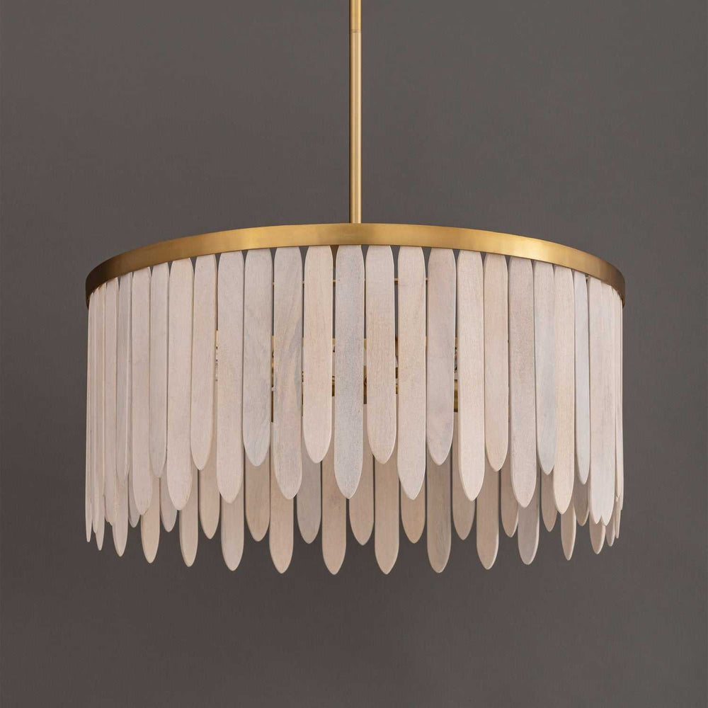Maxim - 22512WWTNAB - Four Light Pendant - Marimba - Weathered White