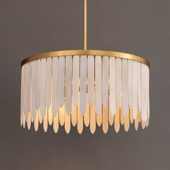 Maxim - 22512WWTNAB - Four Light Pendant - Marimba - Weathered White