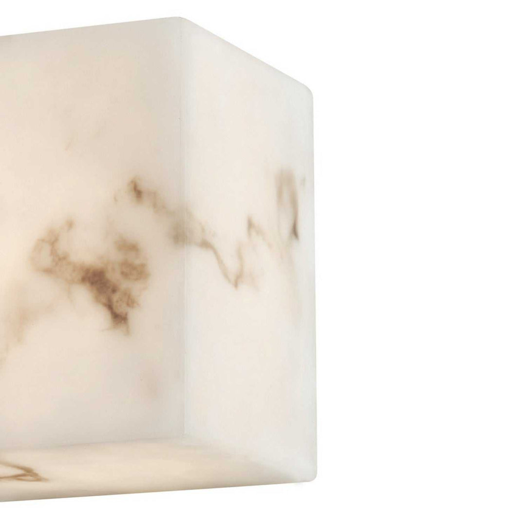 Lumenaria LED Wall Sconce in Faux Alabaster Resin Justice Designs
