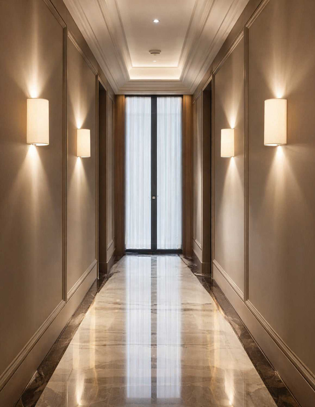 Textile Two Light Wall Sconce in Cream Linen Fabric Justice Designs