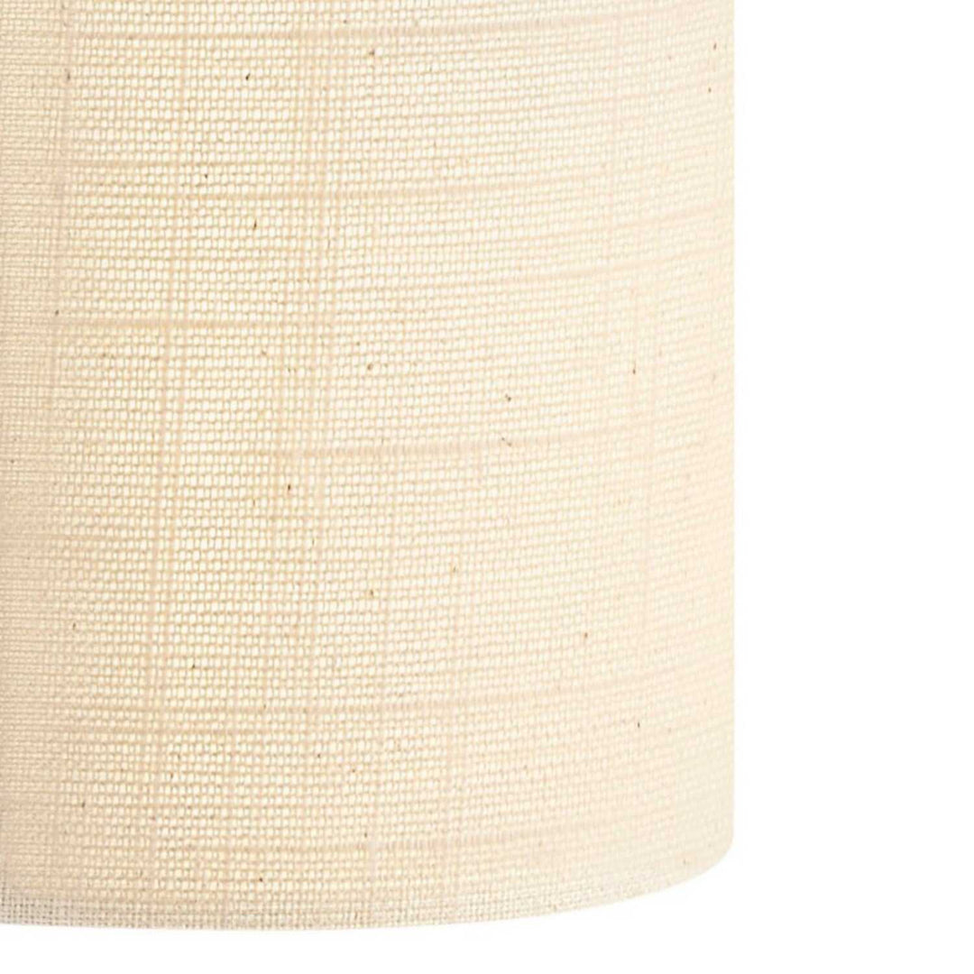 Textile Two Light Wall Sconce in Cream Linen Fabric Justice Designs