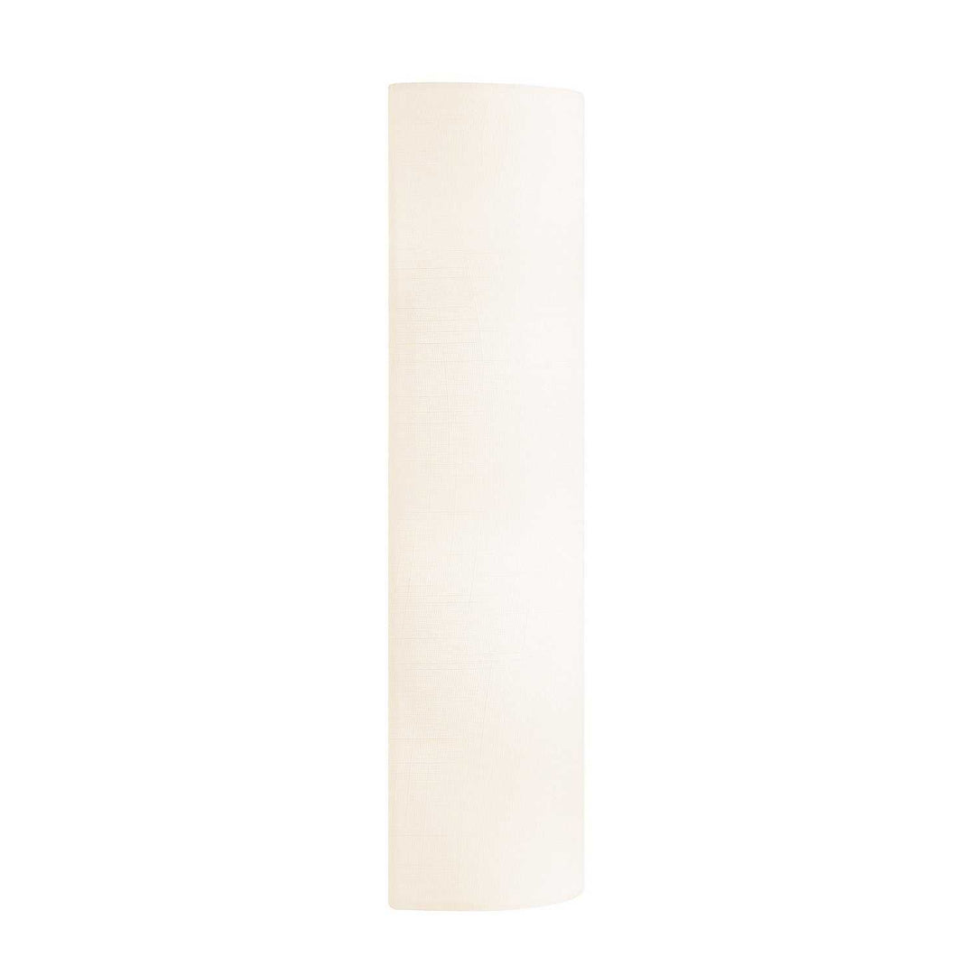 Textile Two Light Wall Sconce in White Linen Fabric Justice Designs