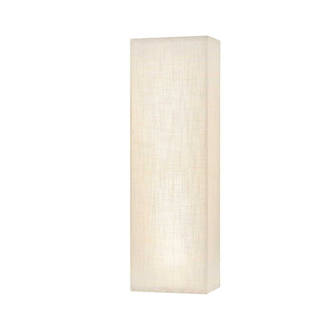 Textile LED Wall Sconce in Cream Linen Fabric Justice Designs