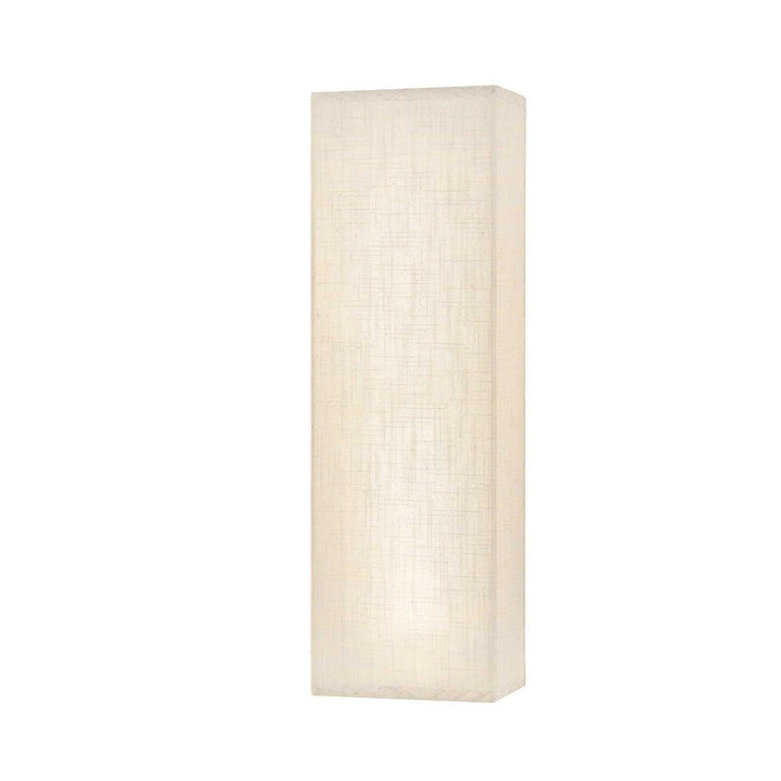 Textile LED Wall Sconce in Cream Linen Fabric Justice Designs
