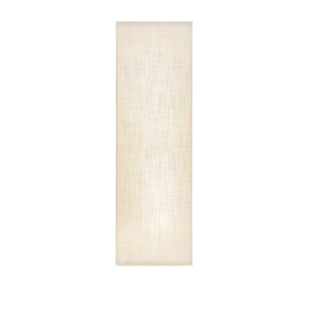 Textile LED Wall Sconce in Cream Linen Fabric Justice Designs