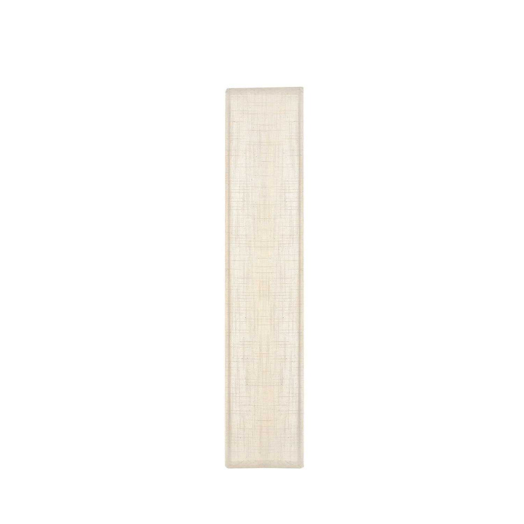 Textile LED Wall Sconce in Cream Linen Fabric Justice Designs