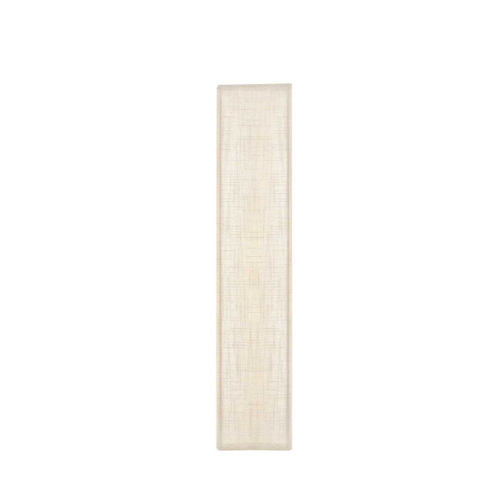 Textile LED Wall Sconce in Cream Linen Fabric Justice Designs