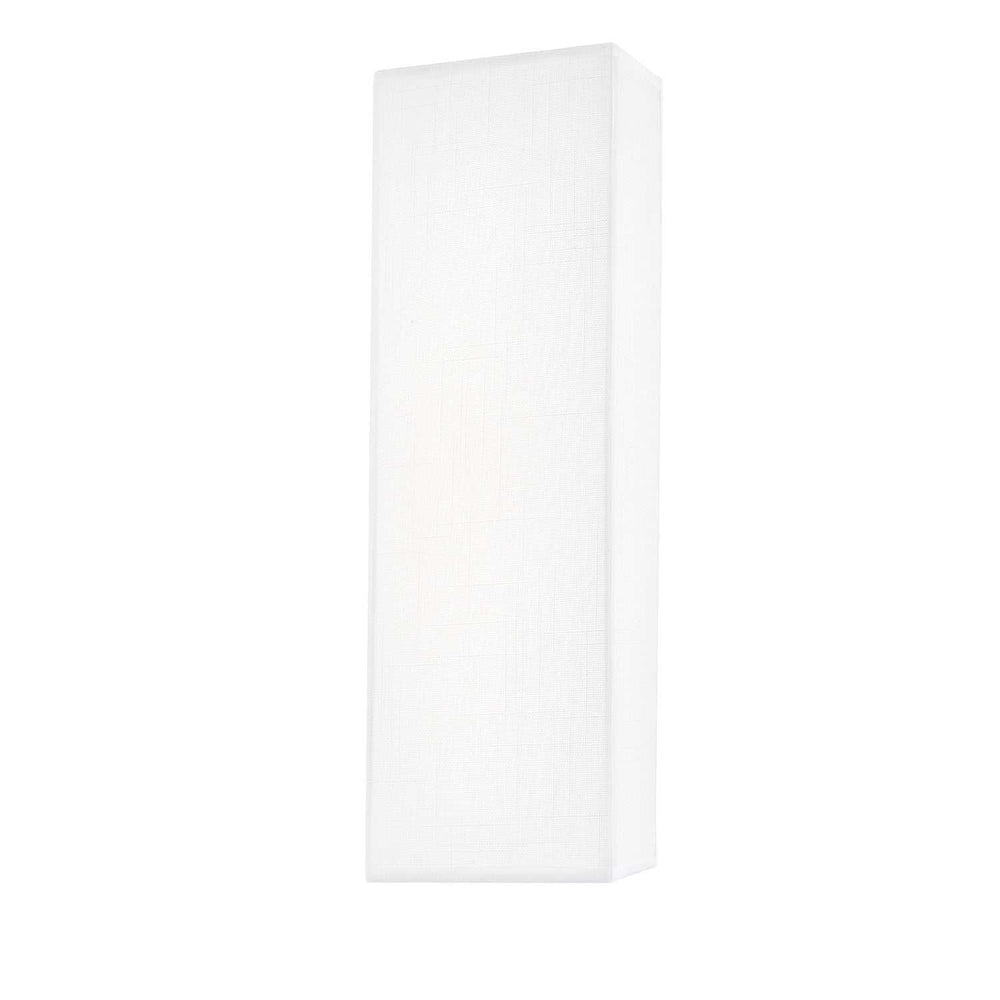 Textile LED Wall Sconce in Cream Linen Fabric Justice Designs