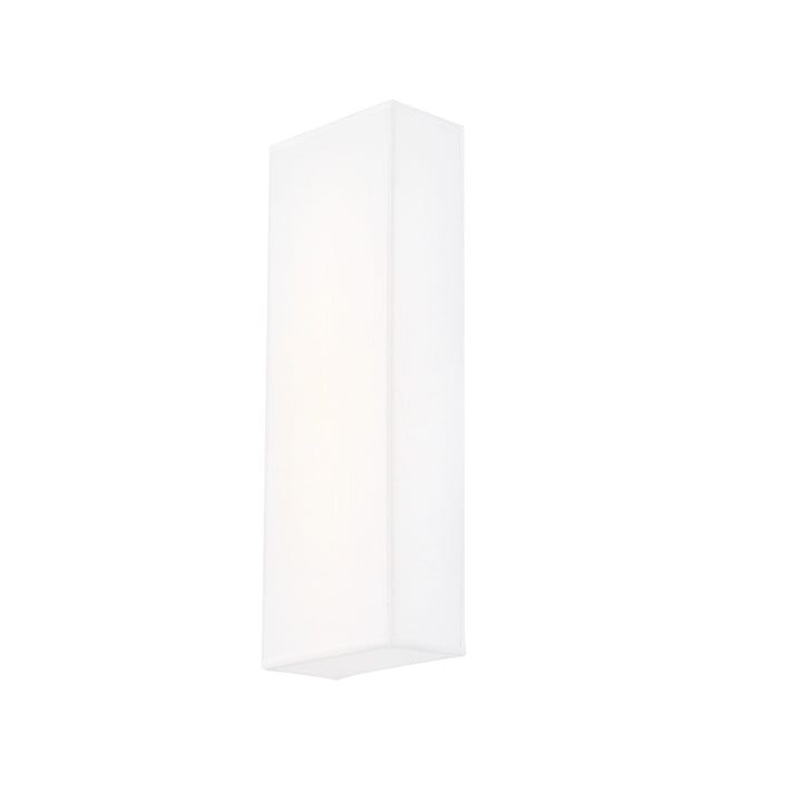 Justice Designs - FAB-5410-WHTE - LED Wall Sconce - Textile - Cream Linen Fabric