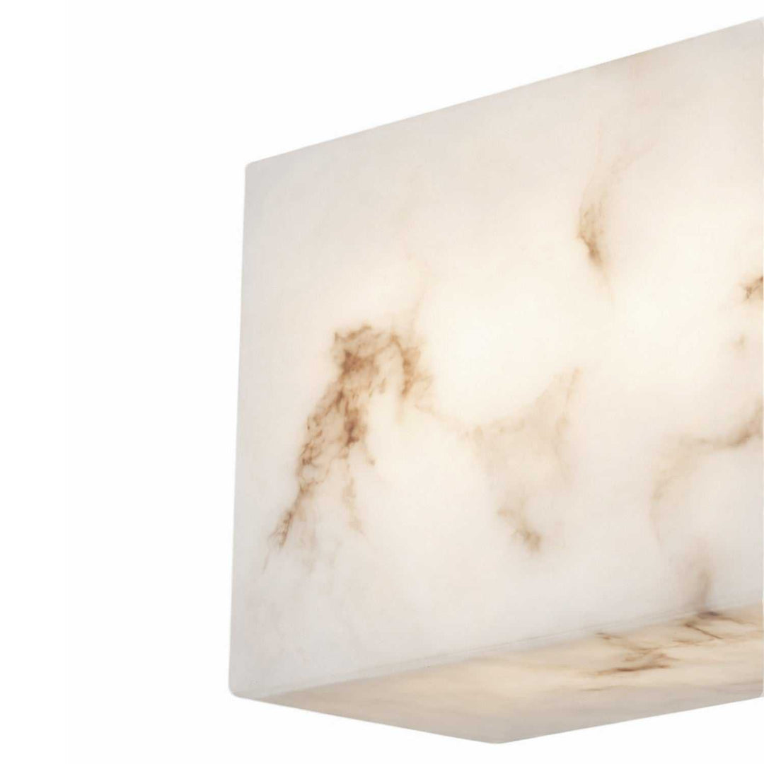 Lumenaria LED Wall Sconce in Faux Alabaster Resin Justice Designs