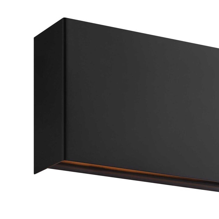 No Shade Material LED Wall Sconce in Matte Black Justice Designs