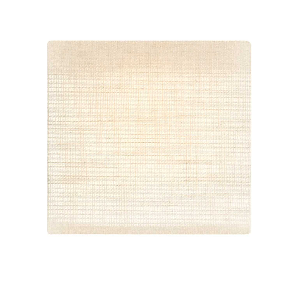 Textile LED Flush-Mount in Cream Linen Fabric Justice Designs