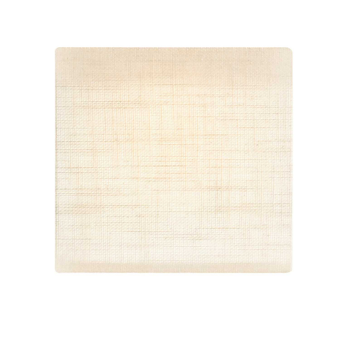 Textile LED Flush-Mount in Cream Linen Fabric Justice Designs