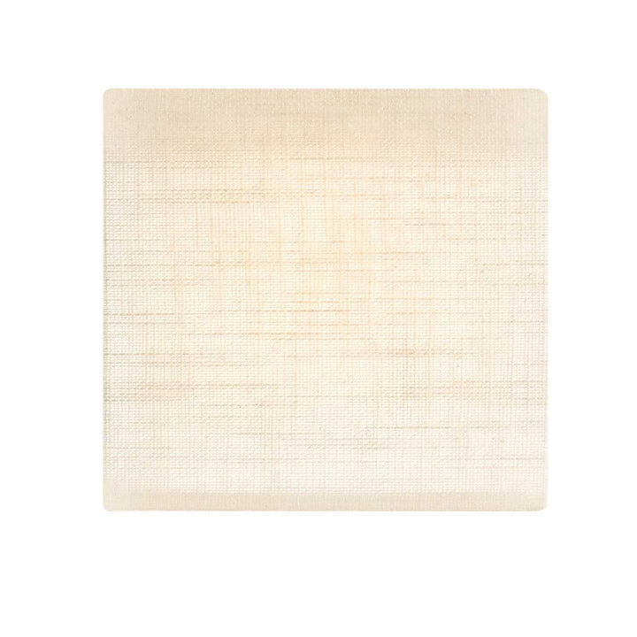 Textile LED Flush-Mount in Cream Linen Fabric Justice Designs