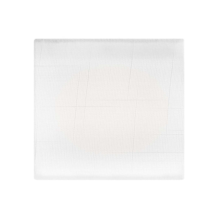 Textile LED Flush-Mount in White Linen Fabric Justice Designs