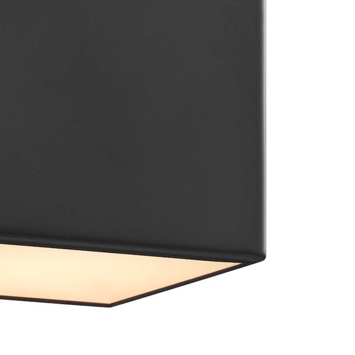 No Shade Material LED Flush-Mount in Matte Black Justice Designs