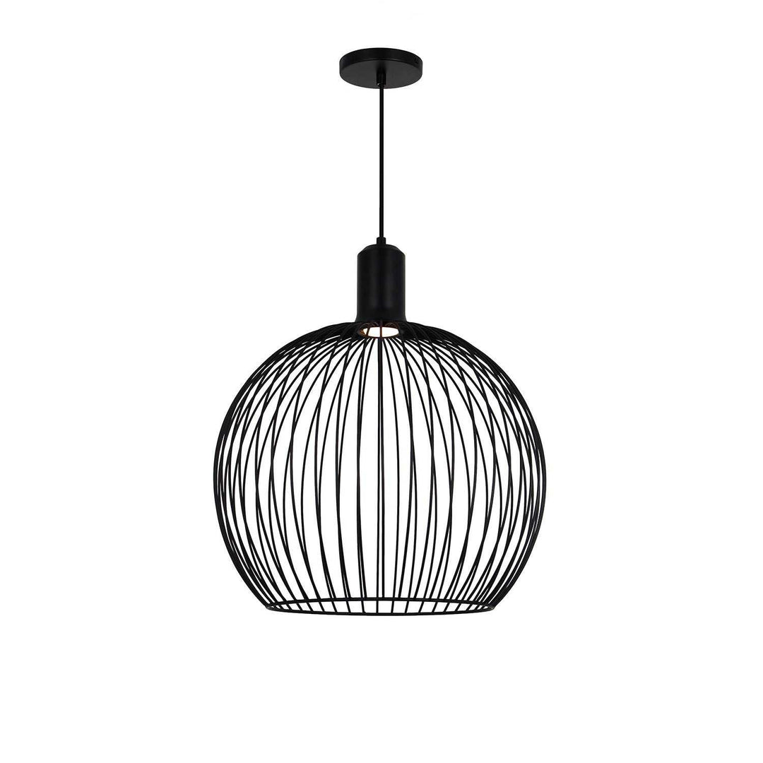 No Shade Material LED Pendant in Matte Black Justice Designs