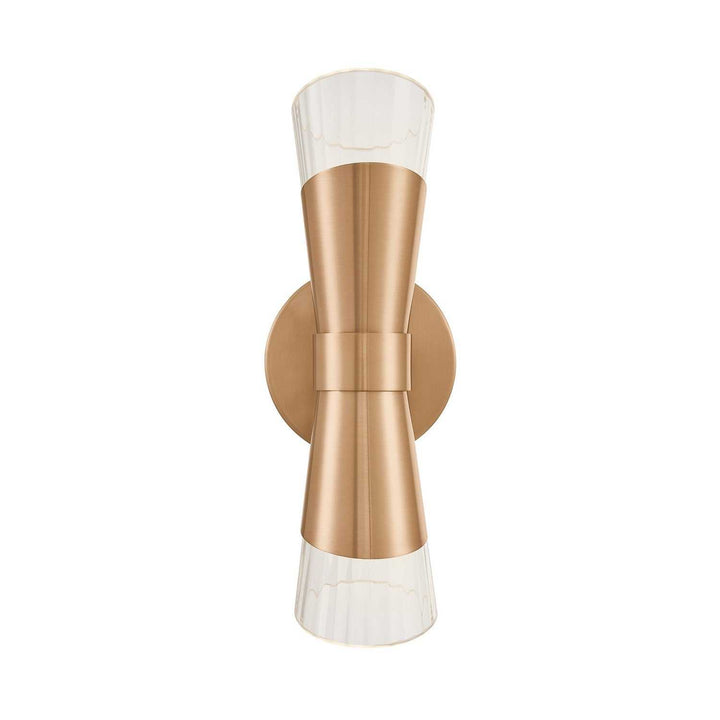 Fusion LED Wall Sconce in Brushed Brass Justice Designs