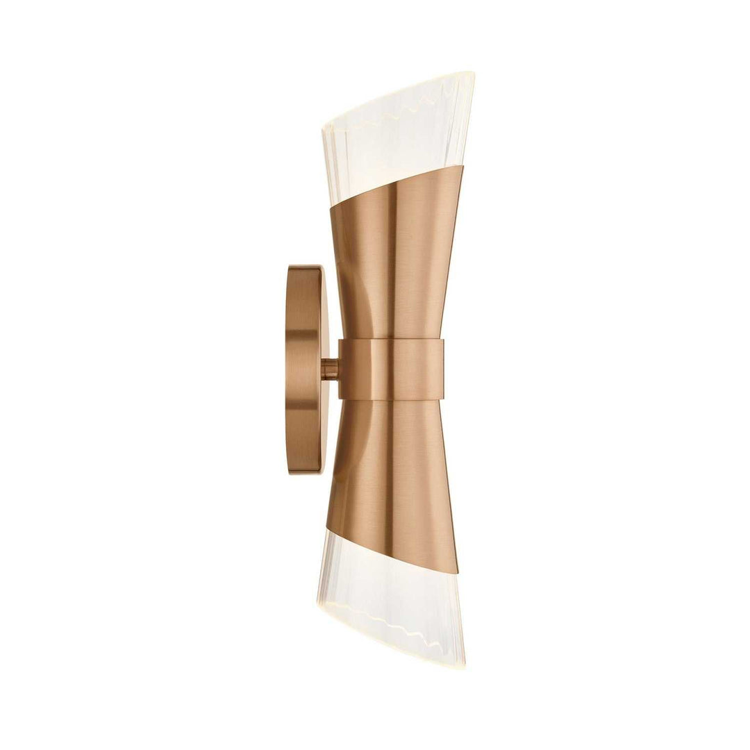 Fusion LED Wall Sconce in Brushed Brass Justice Designs