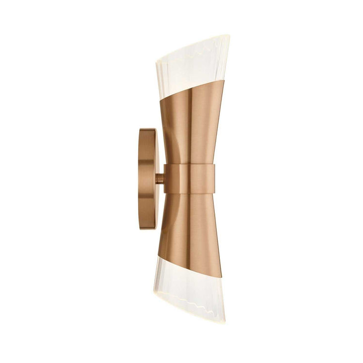 Fusion LED Wall Sconce in Brushed Brass Justice Designs