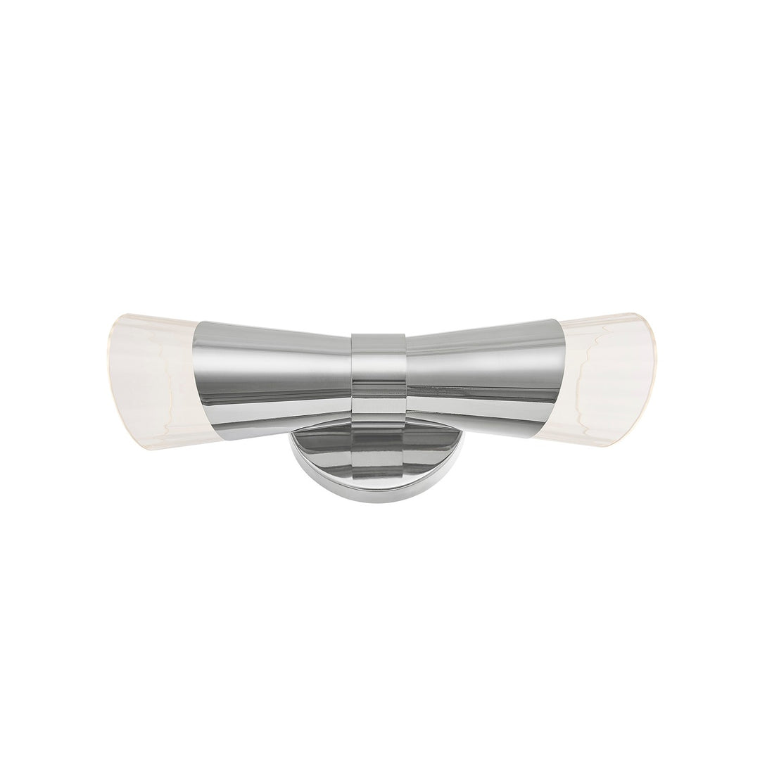 Justice Designs - FSN-8002-CLFT-CROM - LED Wall Sconce - Fusion - Polished Chrome