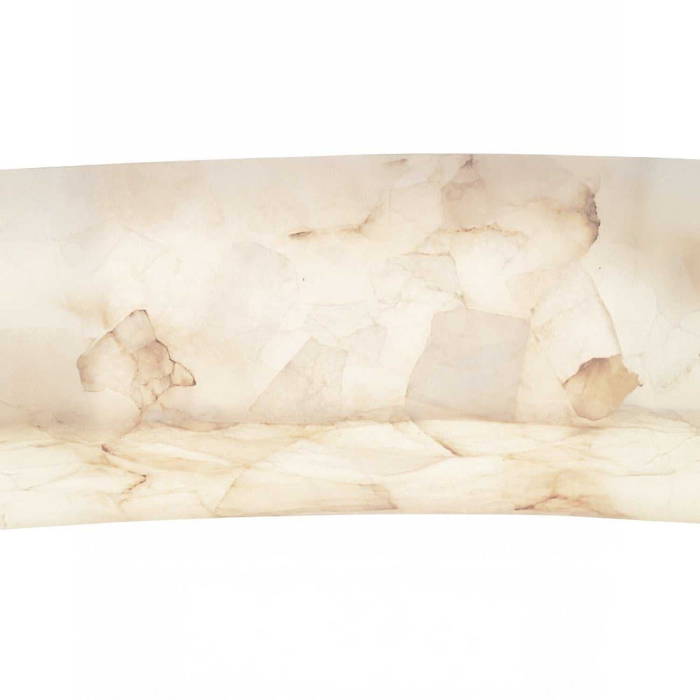 Alabaster Rocks! LED Pendant in Brushed Brass Justice Designs