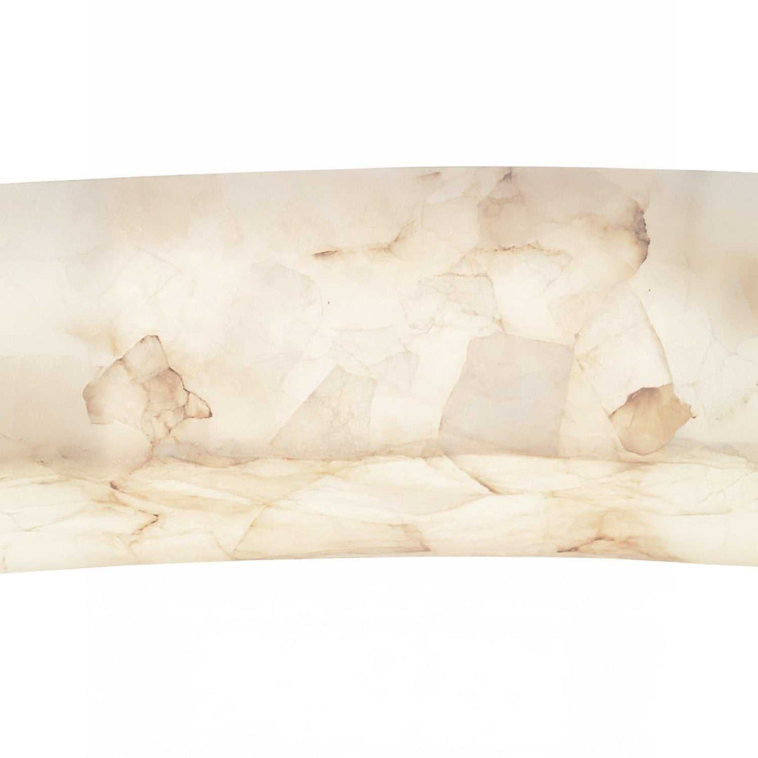 Alabaster Rocks! LED Pendant in Brushed Brass Justice Designs