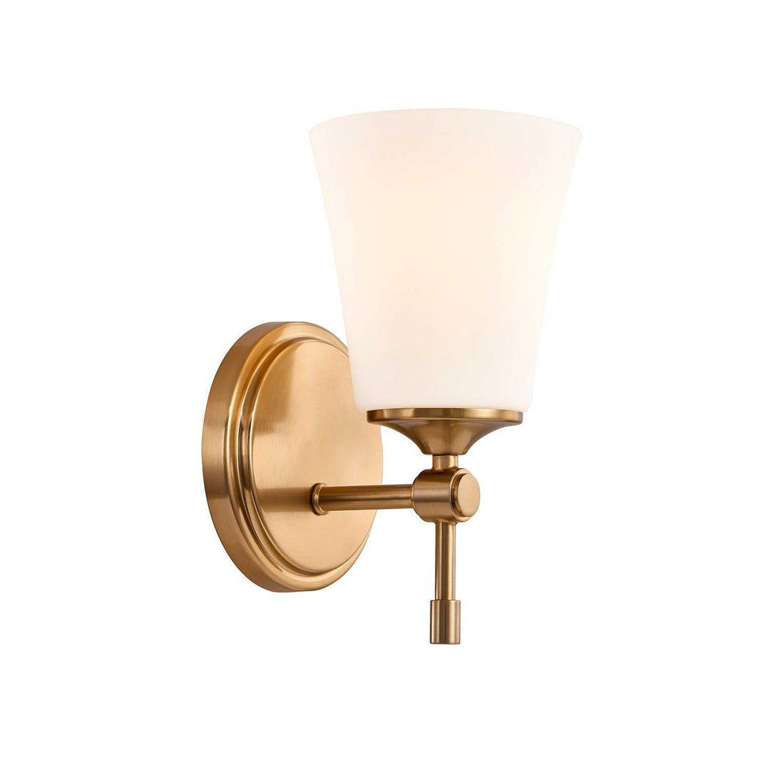 Fusion One Light Wall Sconce in Brushed Brass Justice Designs