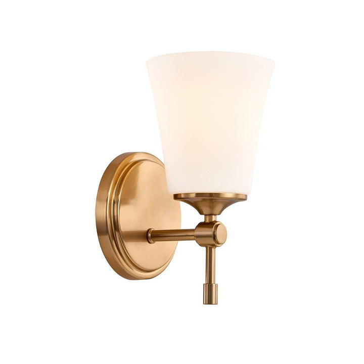 Fusion One Light Wall Sconce in Brushed Brass Justice Designs
