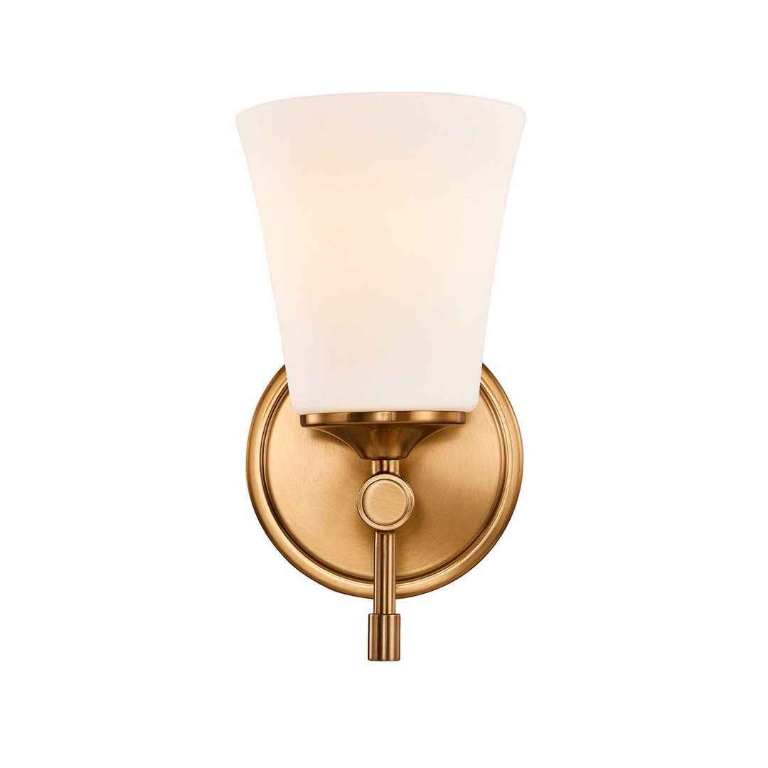 Fusion One Light Wall Sconce in Brushed Brass Justice Designs