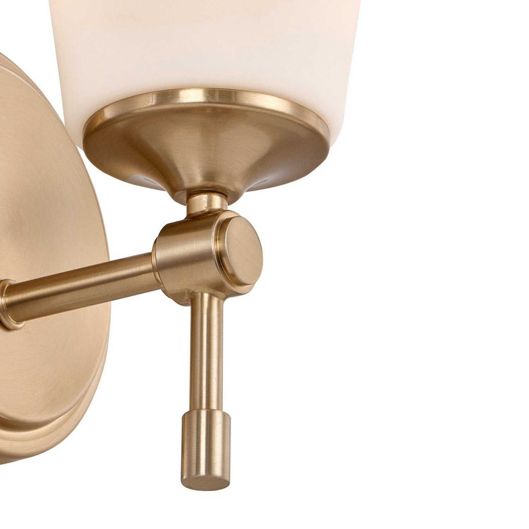 Fusion One Light Wall Sconce in Brushed Brass Justice Designs