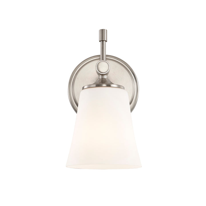 Justice Designs - FSN-8311-OPAL-NCKL - One Light Wall Sconce - Fusion - Brushed Nickel