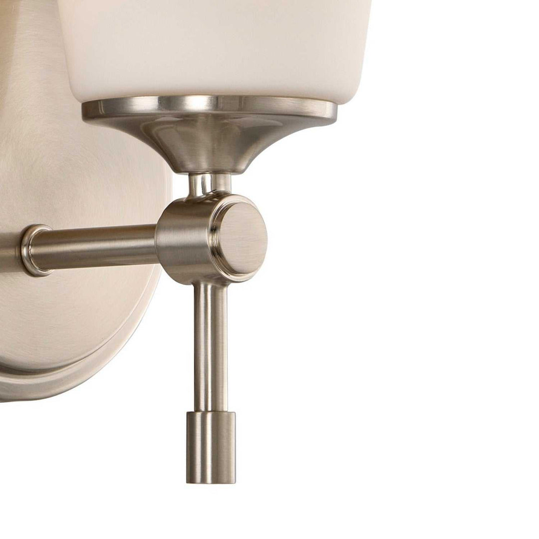 Fusion One Light Wall Sconce in Brushed Nickel Justice Designs