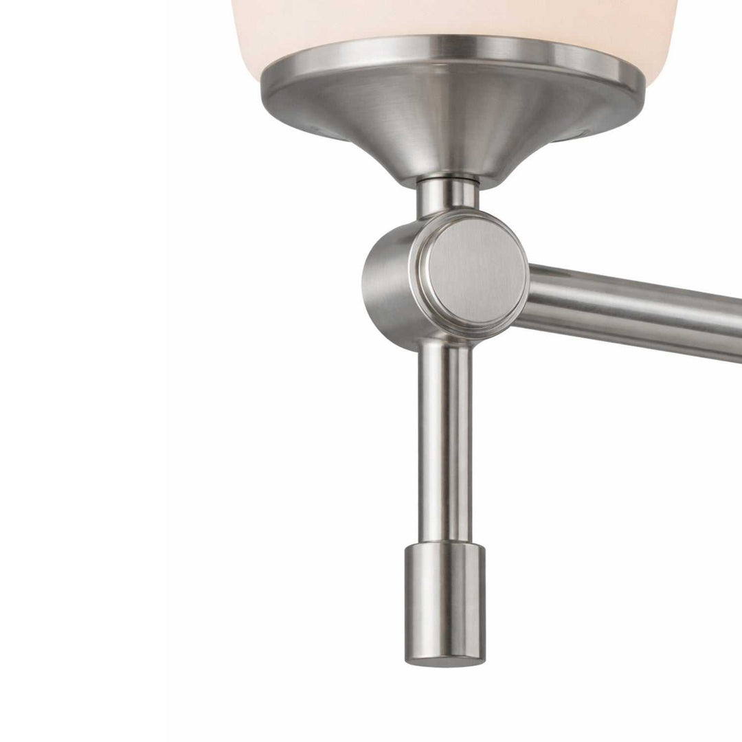 Fusion Two Light Bath Bar in Brushed Nickel Justice Designs