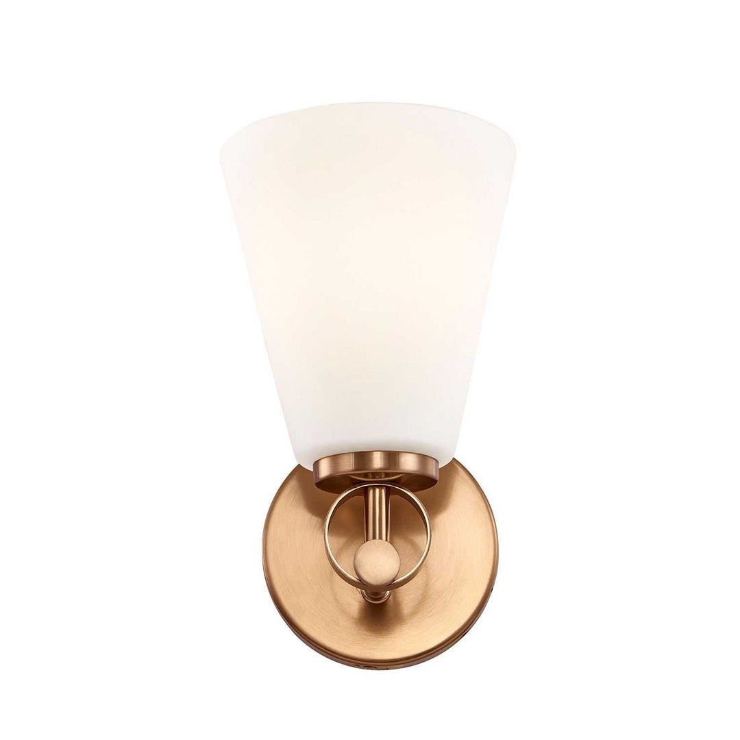 Fusion One Light Wall Sconce in Brushed Brass Justice Designs