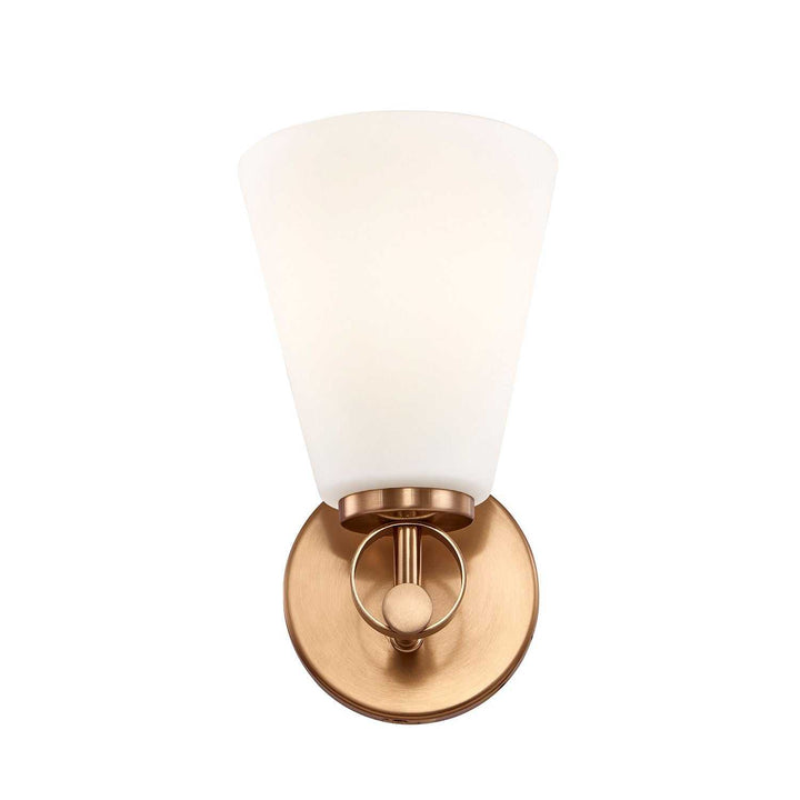 Fusion One Light Wall Sconce in Brushed Brass Justice Designs