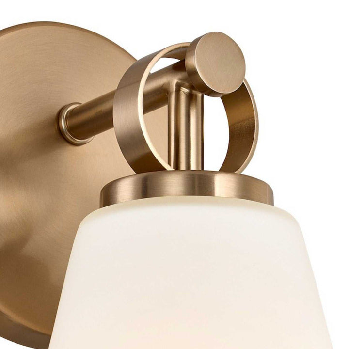 Fusion One Light Wall Sconce in Brushed Brass Justice Designs