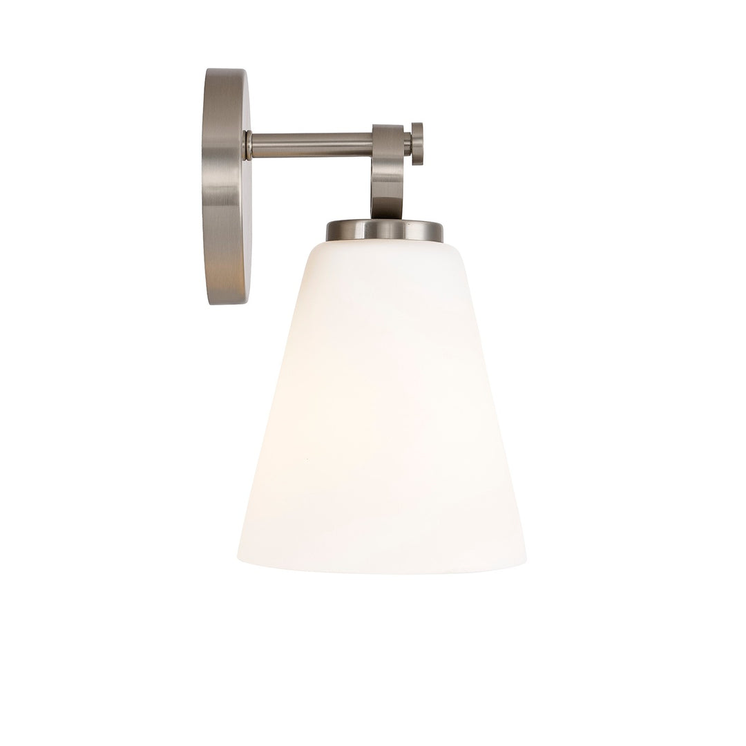 Justice Designs - FSN-8341-OPAL-NCKL - One Light Wall Sconce - Fusion - Brushed Nickel