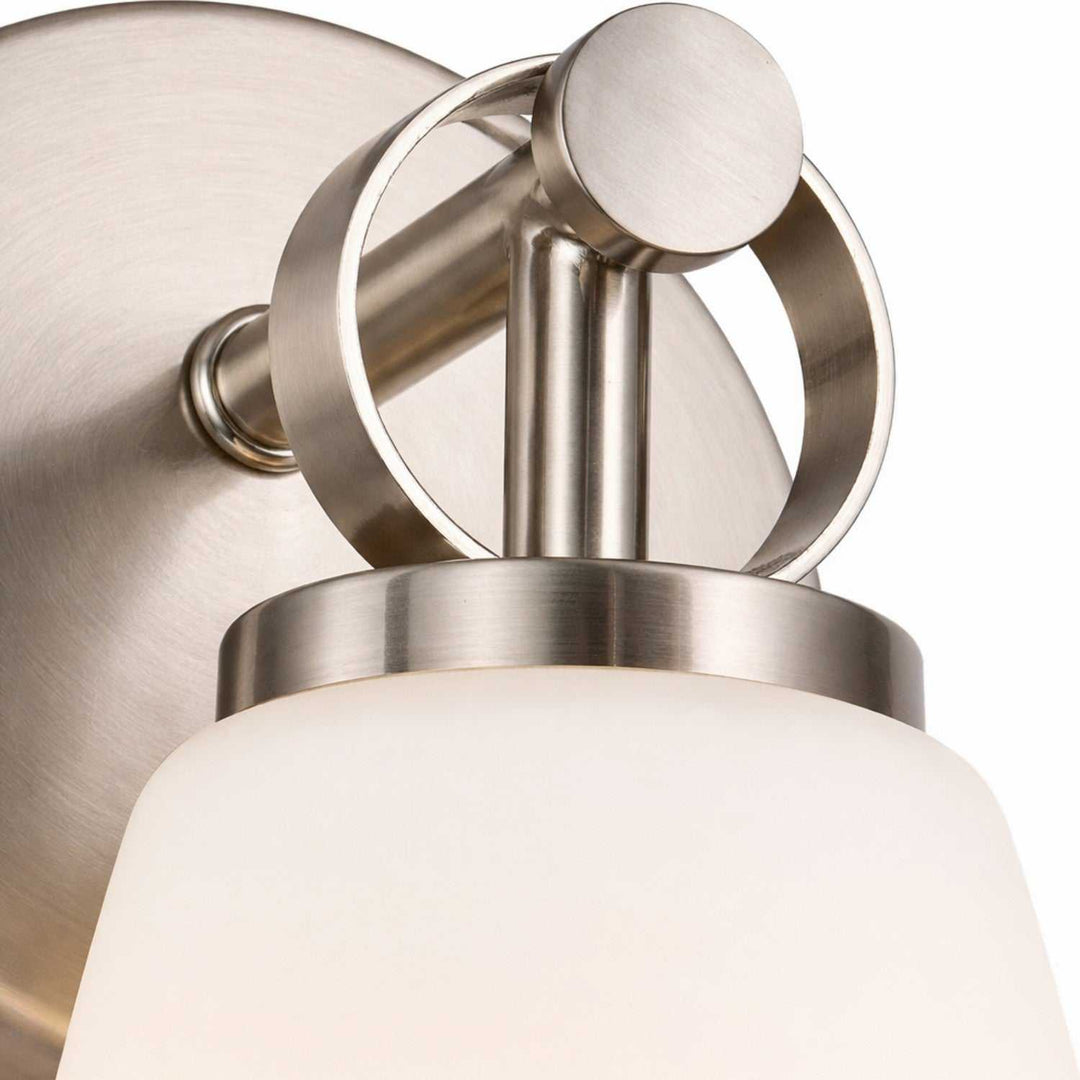 Fusion One Light Wall Sconce in Brushed Nickel Justice Designs