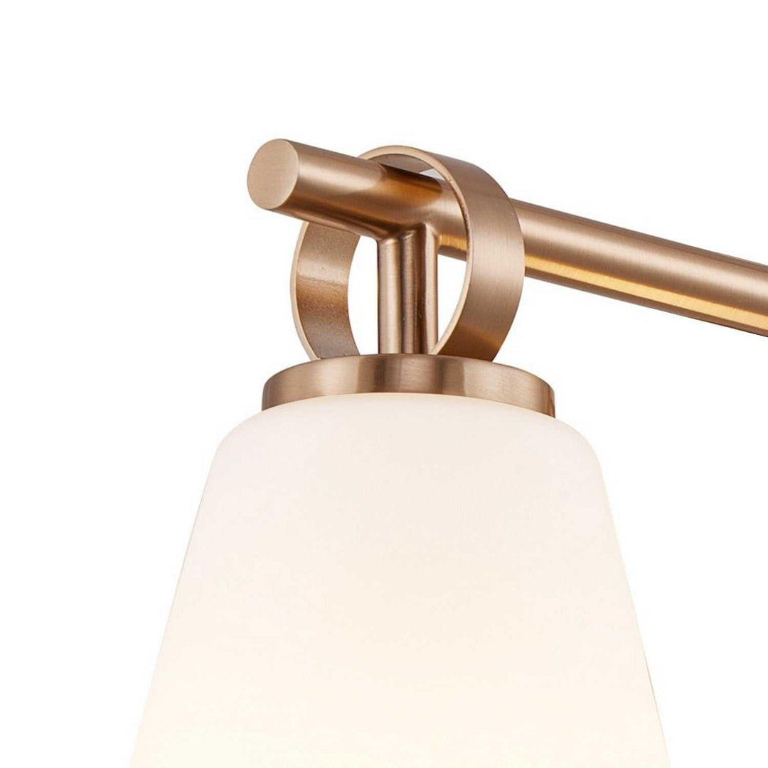 Fusion Four Light Bath Bar in Brushed Brass Justice Designs