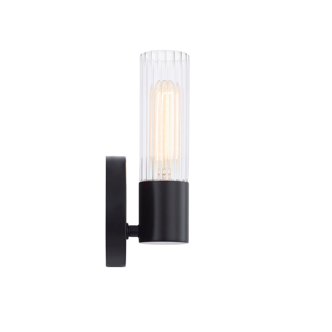 Justice Designs - FSN-8351-CLFT-MBLK - One Light Wall Sconce - Fusion - Matte Black