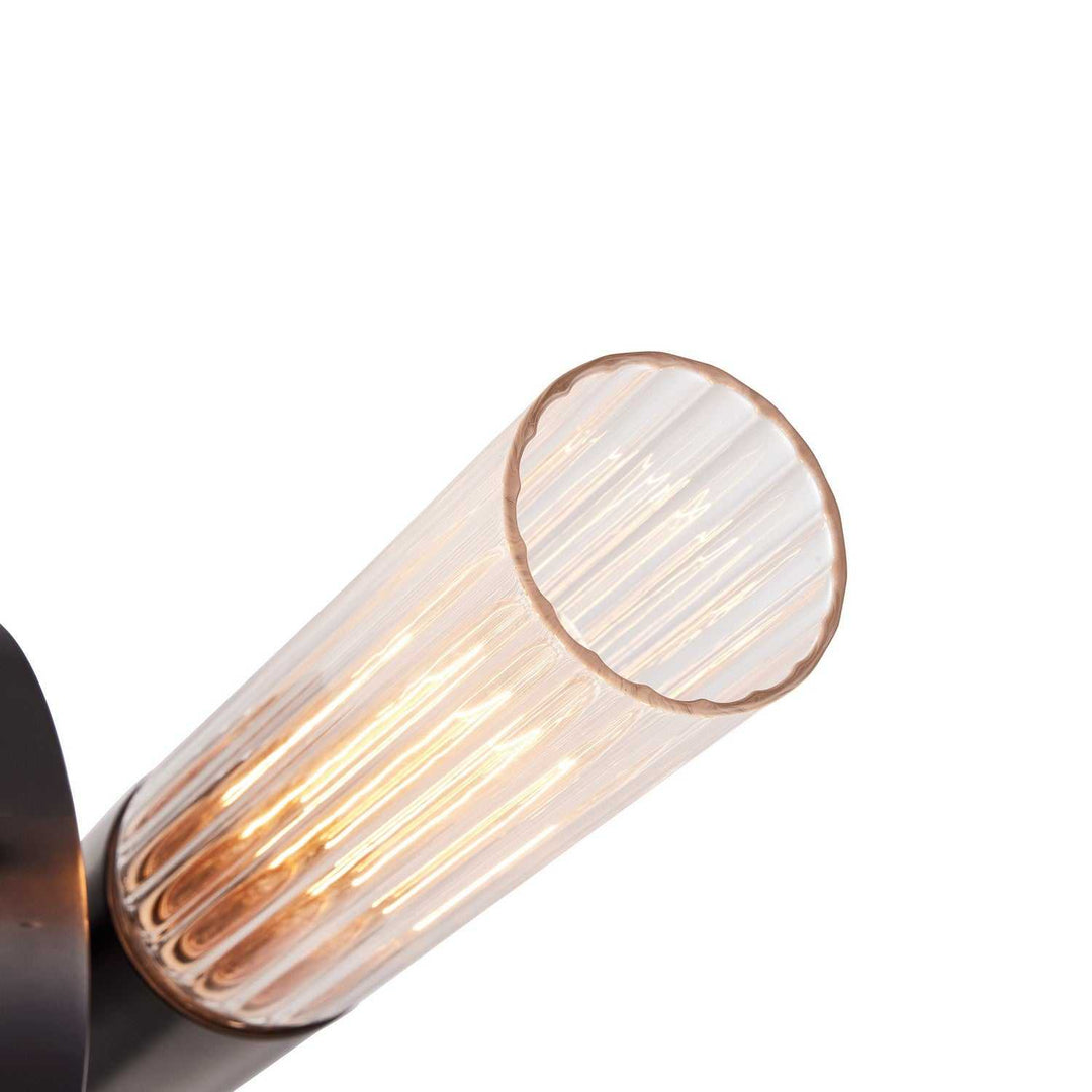 Fusion One Light Wall Sconce in Matte Black Justice Designs