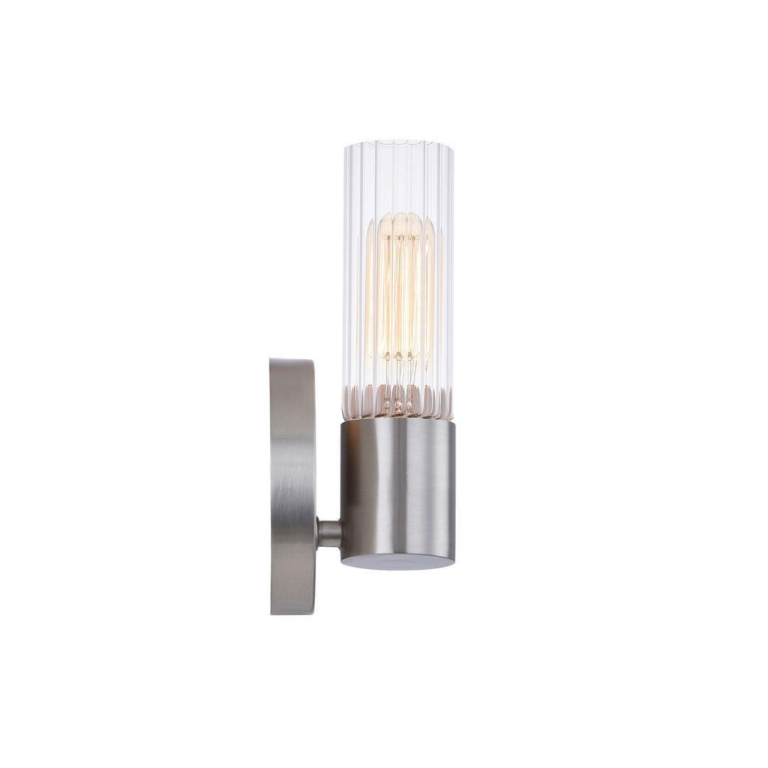Justice Designs - FSN-8351-CLFT-NCKL - One Light Wall Sconce - Fusion - Brushed Nickel