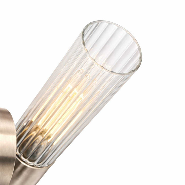 Fusion One Light Wall Sconce in Brushed Nickel Justice Designs